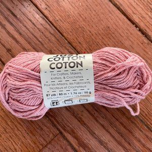 Small Skein Premier Just Cotton Blend Yarn - Color Dusty Rose - 87 yds.